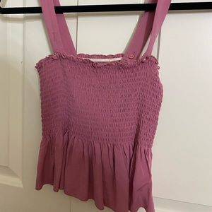 garage pink crop shirt